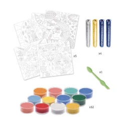 DJECO Glitter Zand Animal Totem 8 Jr+ -Beste Speelgoed Winkel DJECOglitterzandanimaltotemdj08633b