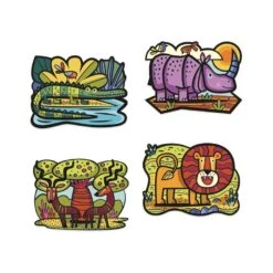 DJECO Flock Kleurplaat Savanne 3 Jr+ -Beste Speelgoed Winkel DJECOkleurplaatSavanneDJ09622d