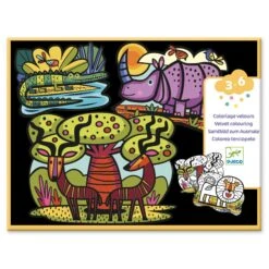 DJECO Flock Kleurplaat Savanne 3 Jr+