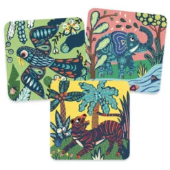 DJECO Krasfolie Kaarten Grote Dieren 3 Jr+ -Beste Speelgoed Winkel DJECOkrasfoliekaartenGrotedieren3jr DJ09095b