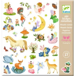 DJECO Stickers Fantasy Metallic 4 Jr+