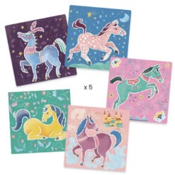 DJECO Tekensjablonen Paarden 4 Jr+ -Beste Speelgoed Winkel DJECOtekensjablonenpaarden4jr DJ08915a