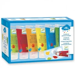 Nieuwe uitgaven 7 DJECO Vingerverf 6 X 75ml 18 Mnd+