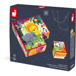 JANOD Blokpuzzel Jungledieren 2 Jr+ / 9 Stks -Beste Speelgoed Winkel JANODblokpuzzeljungledieren2jr 9stks112732 4