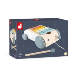 JANOD Pure Trekwagen + Xylofoon 18mnd+ -Beste Speelgoed Winkel JANODpuretrekwagen xylofoon18mnd 114406