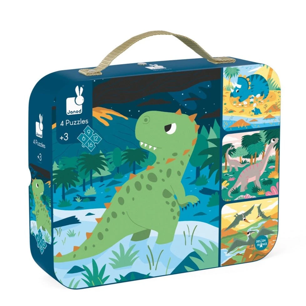 JANOD Puzzel Dinosaurus 3jr+/ 6-9-12-16 Stks