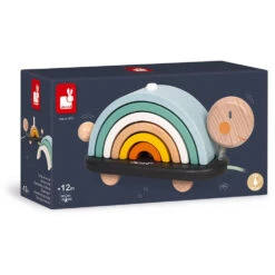 JANOD Trekfiguur Schildpad + Stapelaar 1jr+ 13 JANOD Trekfiguur Schildpad + Stapelaar 1jr+ -Beste Speelgoed Winkel JANODtrekfiguurschildpad stapelaar1jr 114405 11