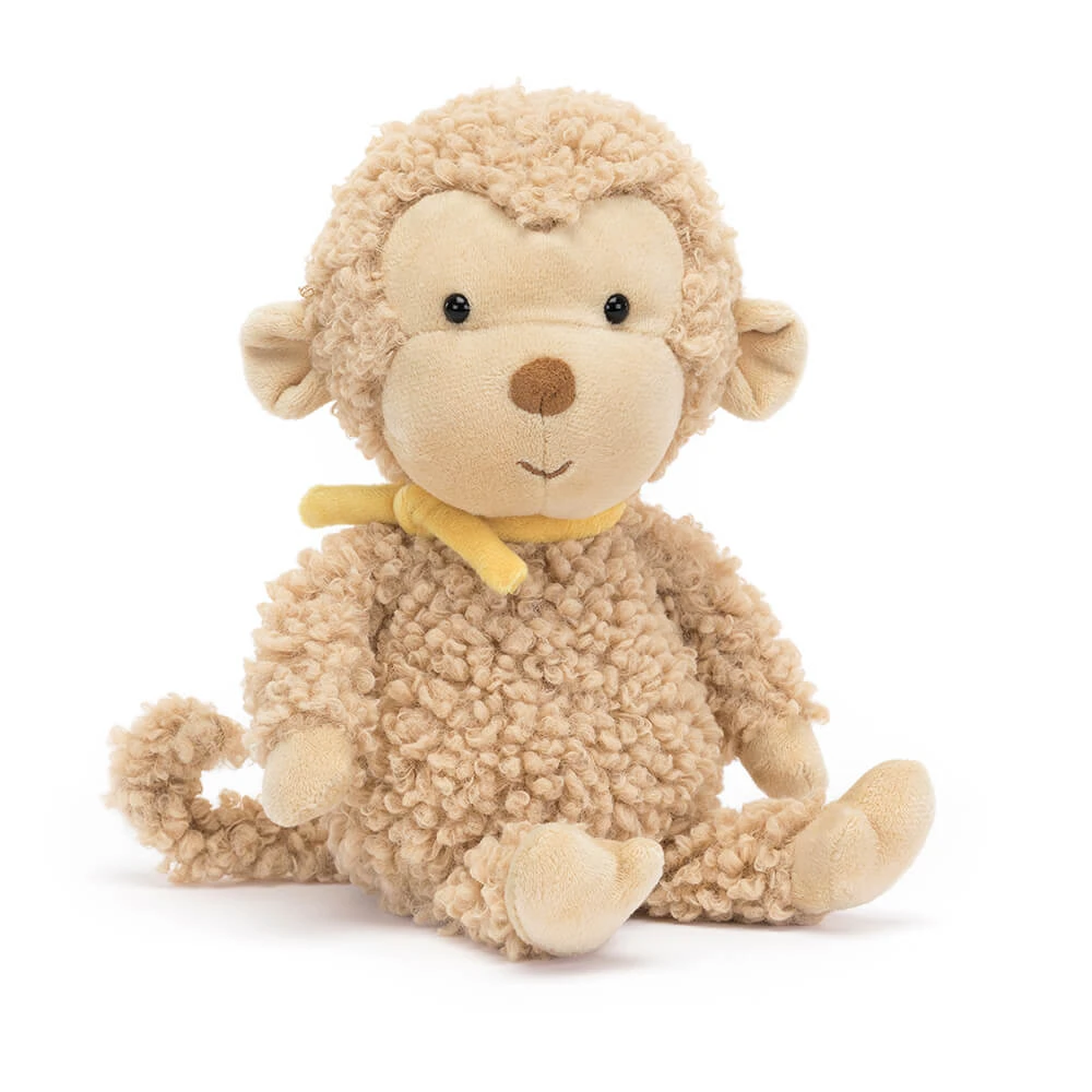 Jellycat Knuffel Fuzzkin Monkey 3 Jellycat Knuffel Fuzzkin Monkey