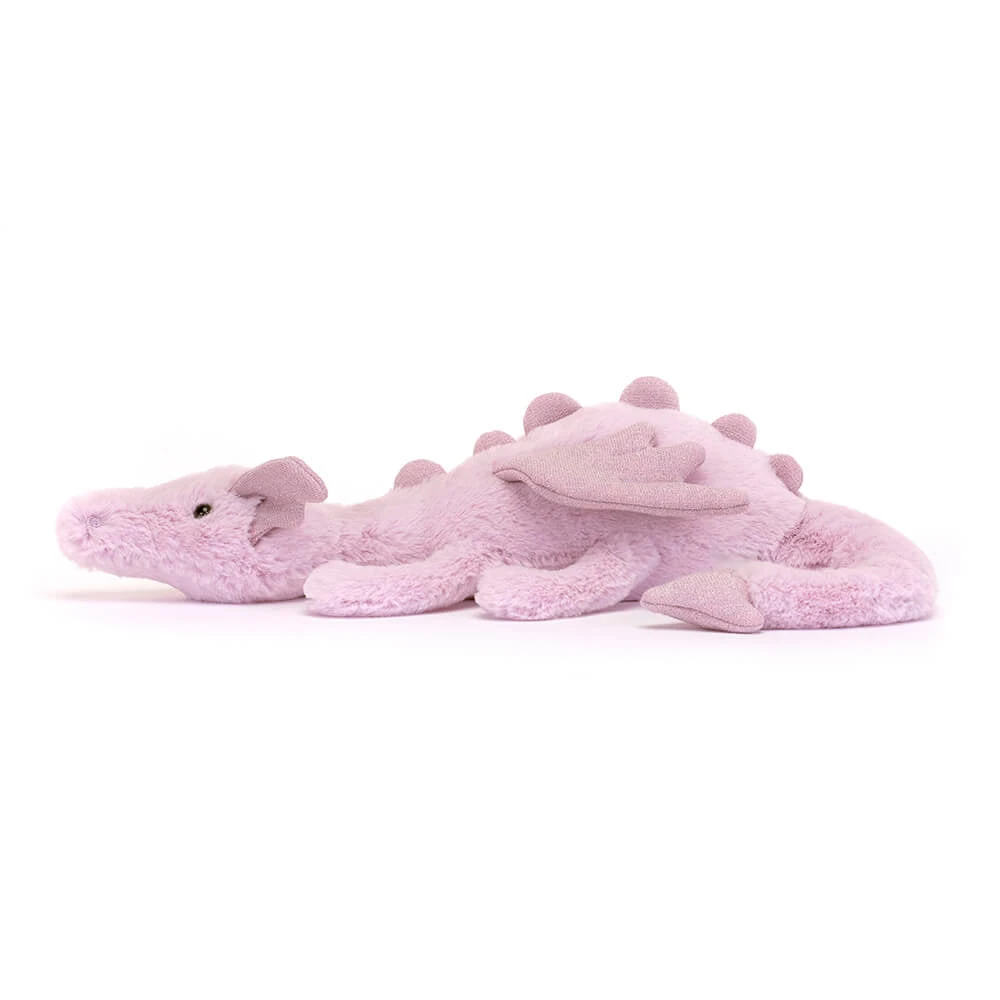 Jellycat Knuffel Lavender Dragon Little 4 Jellycat Knuffel Lavender Dragon Little - Afbeelding 2