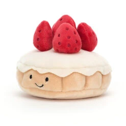 Jellycat Knuffel Pattiserie Tarte Aux Fraises -Beste Speelgoed Winkel JellycatknuffelPattiserieTarteauxFraisesPRET3TAF 3