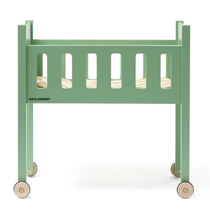 Kids Concept Poppenbed Carl Groen 3 Jr+ 4 Kids Concept Poppenbed Carl Groen 3 Jr+ - Afbeelding 2