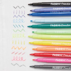 OOLY Textiel Markers 6 Jr+ -Beste Speelgoed Winkel OOLYtextielmarkers02130 102 4