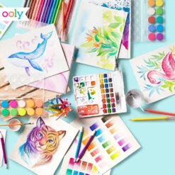 OOLY Waterverf Brush Stiften 18 Stks 6 Jr+ 15 OOLY Waterverf Brush Stiften 18 Stks 6 Jr+ -Beste Speelgoed Winkel OOLYwaterverfbrushstiften18stks02130 057f