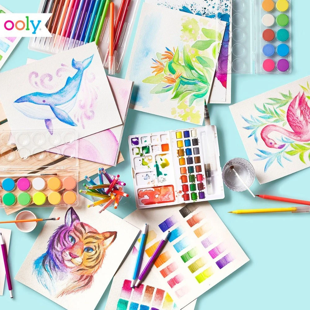 OOLY Waterverf Brush Stiften 18 Stks 6 Jr+ 9 OOLY Waterverf Brush Stiften 18 Stks 6 Jr+ - Afbeelding 7