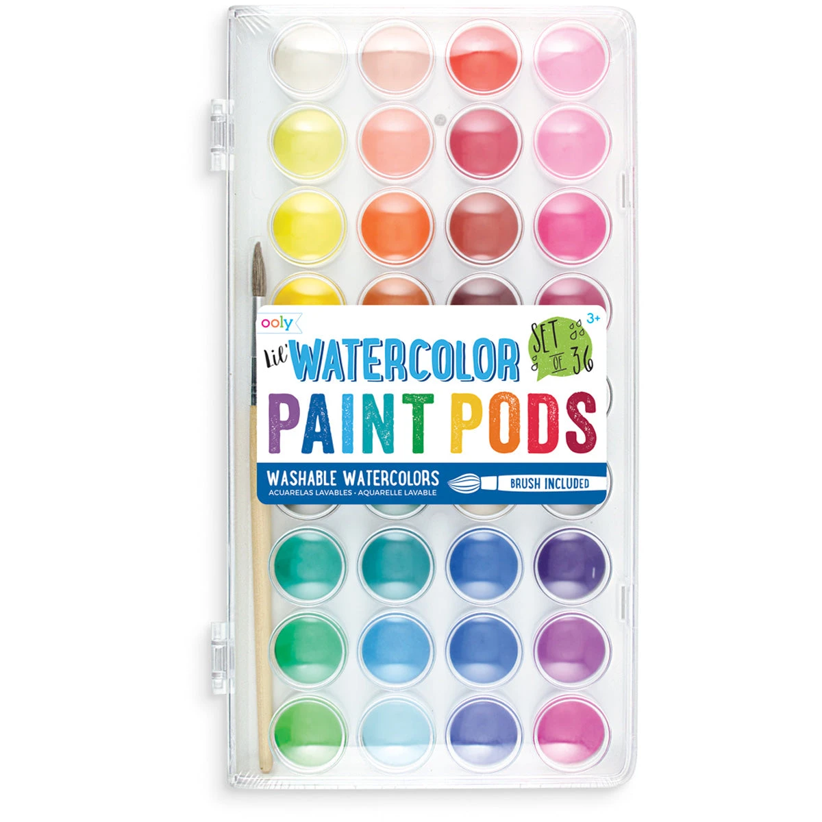 OOLY Waterverf Paneel 36 Kleuren 3 Jr+ 3 OOLY Waterverf Paneel 36 Kleuren 3 Jr+