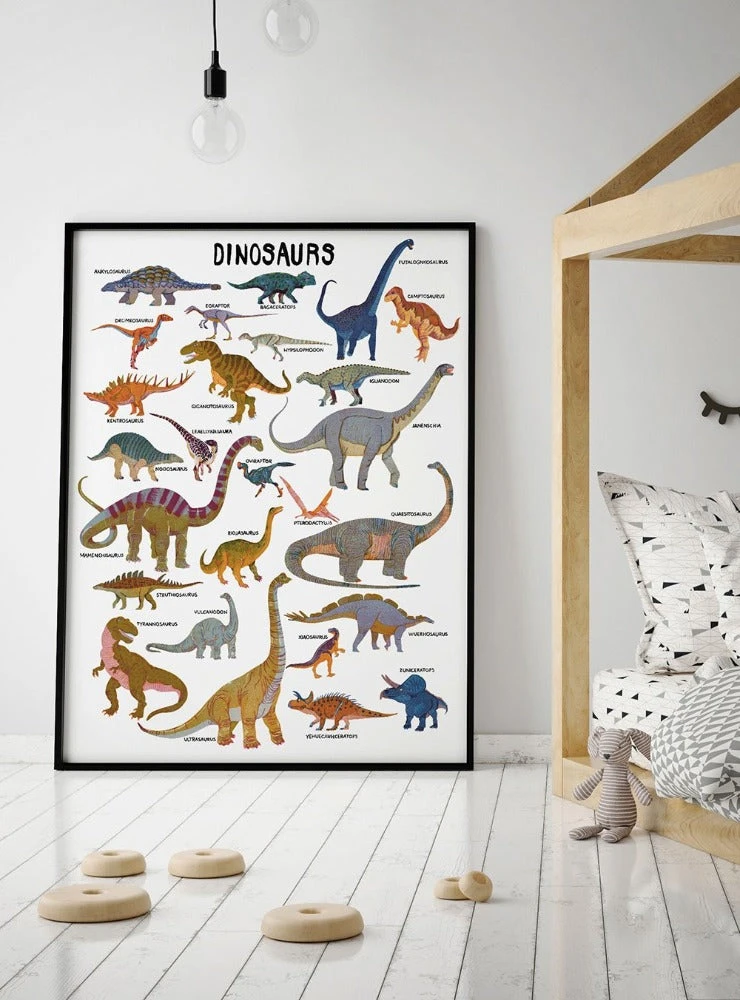 Poster Dinosaurus 50 X 70 Cm Barbara Dziadosz 4 Poster Dinosaurus 50 X 70 Cm Barbara Dziadosz - Afbeelding 2