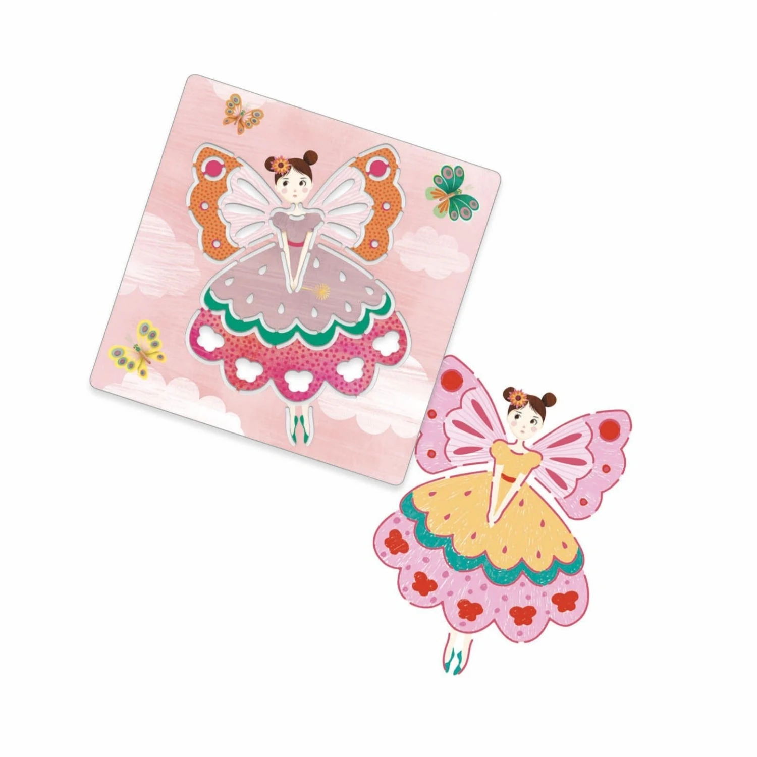 DJECO Tekensjablonen Feeën 4 Jr+ 5 DJECO Tekensjablonen Feeën 4 Jr+ - Afbeelding 3