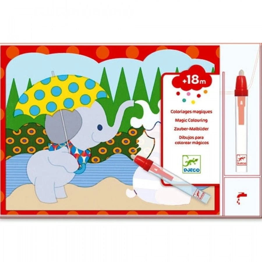 DJECO Magisch Kleuren Hidden Outside 18 Mnd+ 3 DJECO Magisch Kleuren Hidden Outside 18 Mnd+