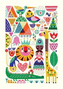 Petit Monkey Poster Scandinavian Zoo 50 X 70 Cm