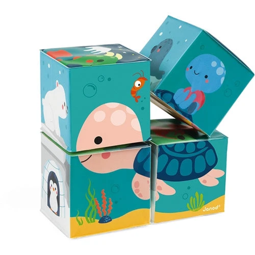 JANOD Badspeelgoed Blokken 10mnd+ 4 JANOD Badspeelgoed Blokken 10mnd+ - Afbeelding 2