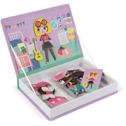 JANOD Magneetboek Kostuums Meisjes 3 Jr+ -Beste Speelgoed Winkel janod magneet boek kostuums meisjes 112718 c