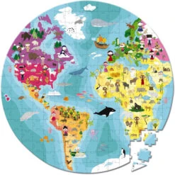 JANOD Puzzel Aarde 6 Jr/ 208 Stks -Beste Speelgoed Winkel janod puzzelkoffer aarde 112926 c