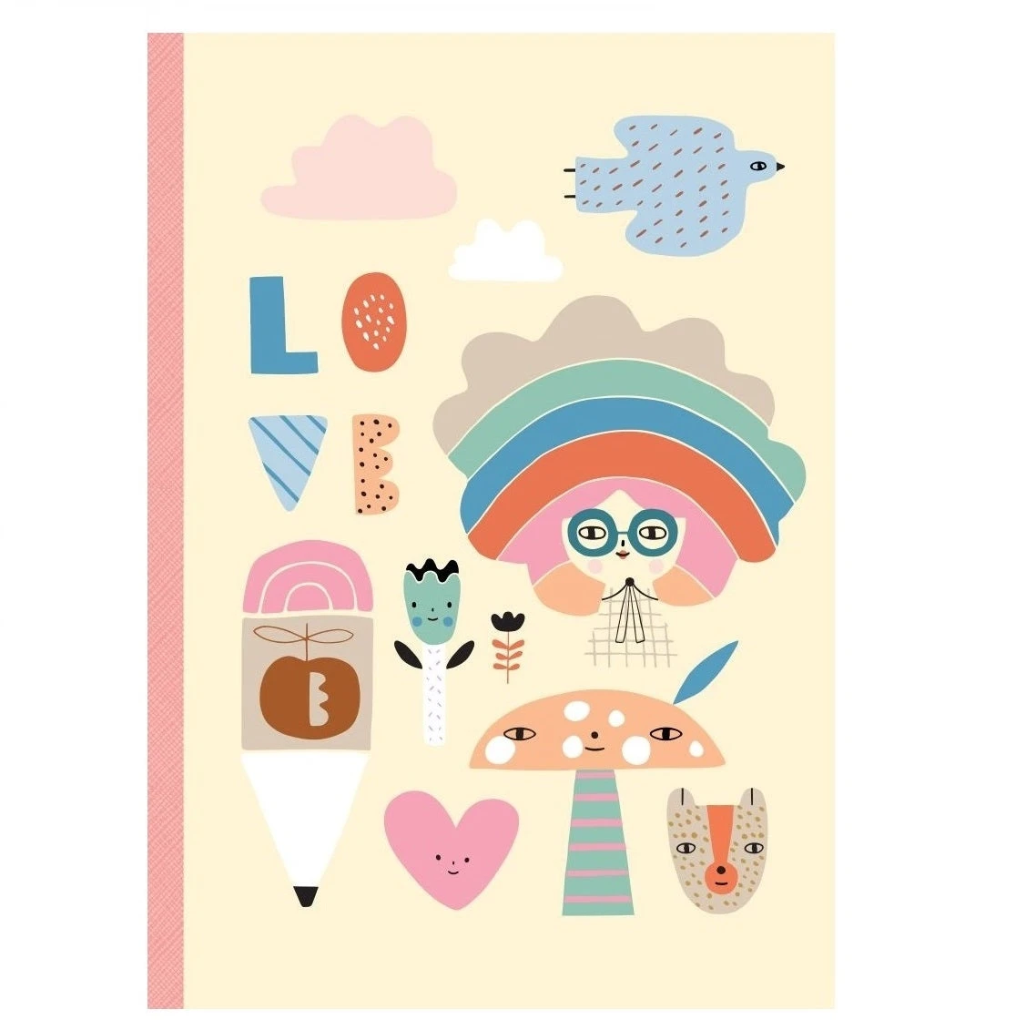 Petit Monkey Notitieboek Rainbow Girl 3 Petit Monkey Notitieboek Rainbow Girl