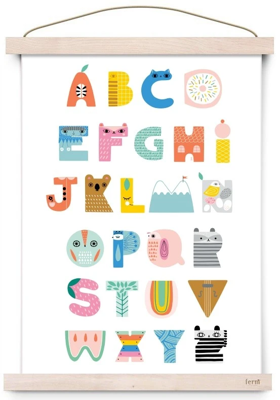 Petit Monkey Alfabet Poster Suzy's ABC 29,7 X 42 Cm 3 Petit Monkey Alfabet Poster Suzy's ABC 29,7 X 42 Cm