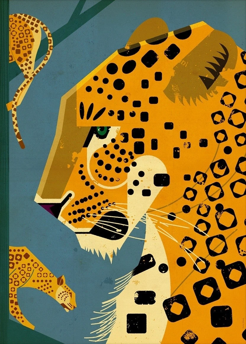 Dieter Braun Poster Leopard Blue 50 X 70 Cm 3 Dieter Braun Poster Leopard Blue 50 X 70 Cm
