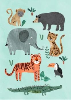 Petit Monkey Poster Wild Animals 50 X 70 Cm